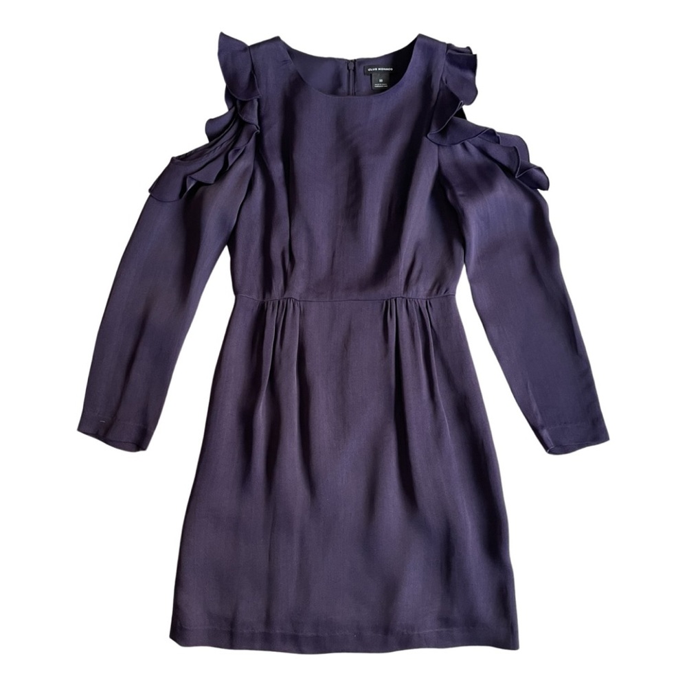 Club Monaco Cold Shoulder Ruffle Dress - Picture 4 of 9
